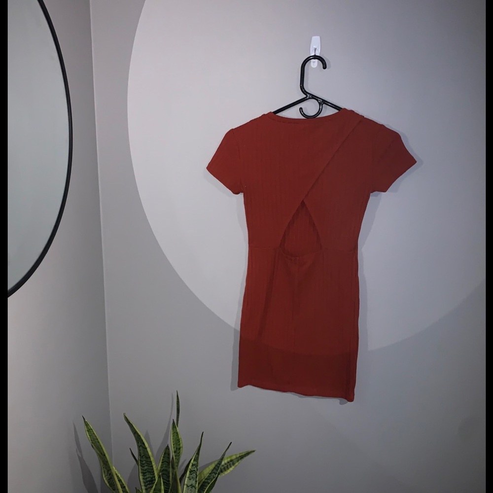 Burnt orange dress